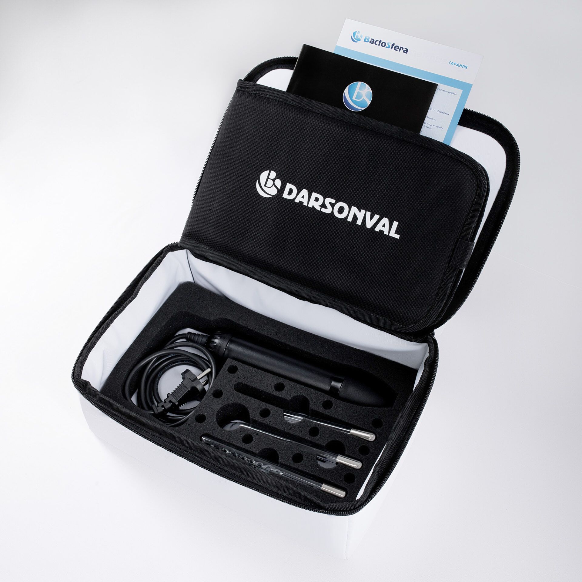 BactoSfera DARSONVAL Black з сумкою і набором електродів (17 шт)