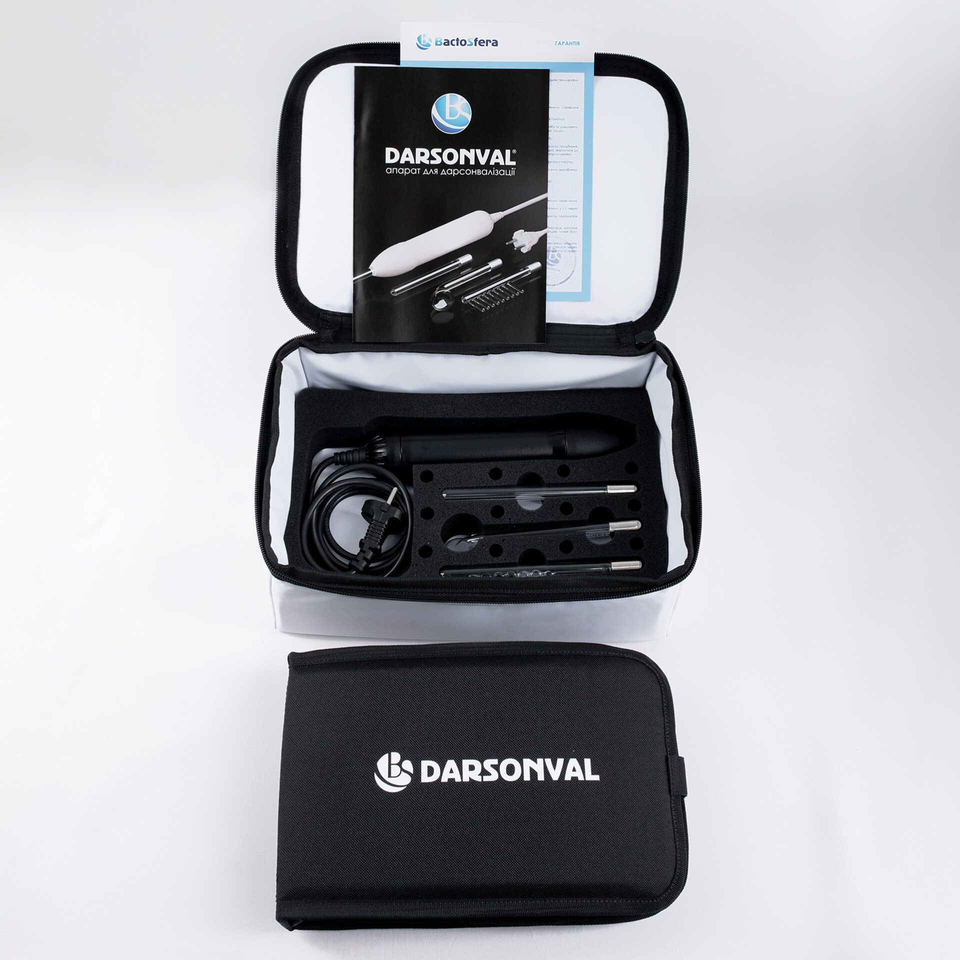 BactoSfera DARSONVAL Black з сумкою і набором електродів (17 шт)