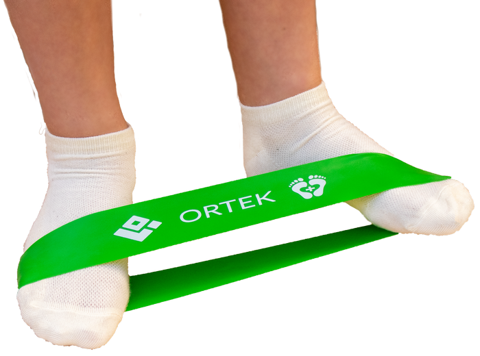 Фітнес гумка для тренування стоп Ortek 25 см 5x25 см - розмір Легкий