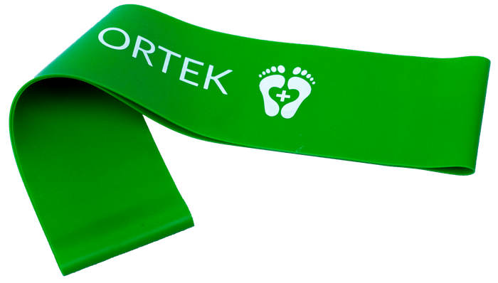 Фітнес гумка для тренування стоп Ortek 25 см 5x25 см - розмір Легкий