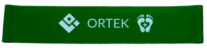 Фітнес гумка для тренування стоп Ortek 25 см 5x25 см - розмір Легкий