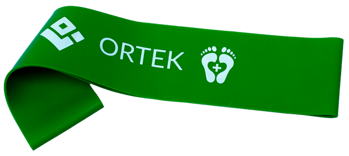 Фітнес гумка для тренування стоп Ortek 25 см 5x25 см - розмір Легкий