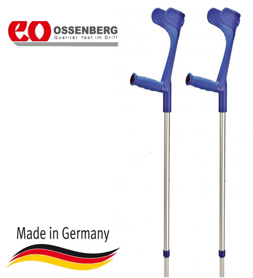Підлокітна милиця Ossenberg Klassiker 230 DSK Extra Strong м'яка рукоятка синій (-114)